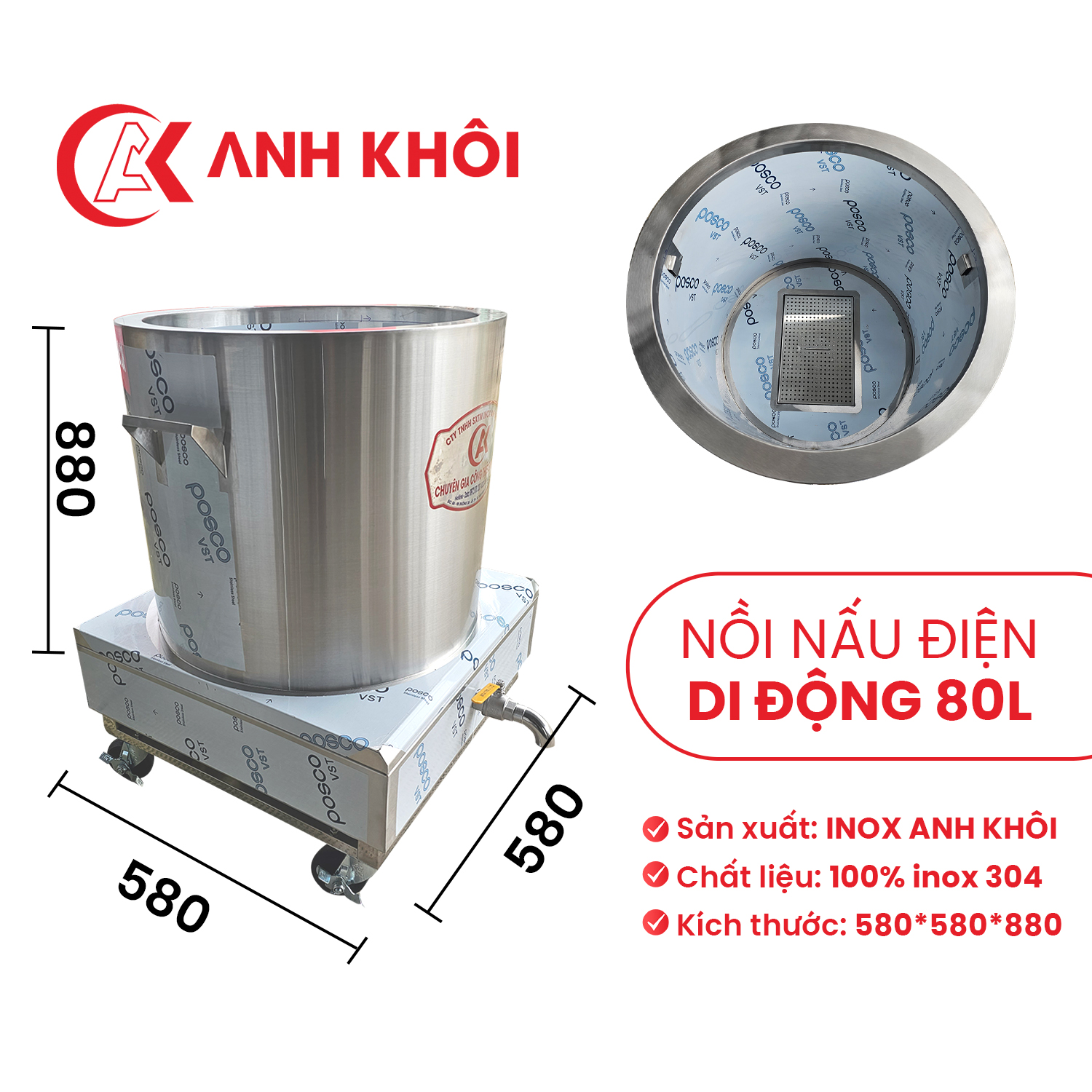 Sản xuất: INOX ANH KHÔI