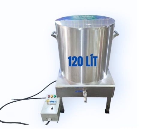 Nồi Nấu Điện TReo Tường 120 lít Inox 304 - NĐTT01120304
