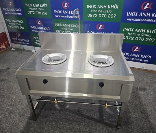 Bếp Á 2 Họng Inox 201 BA02201