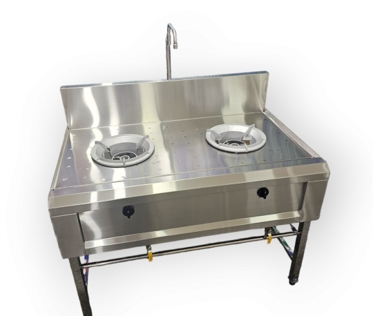 Bếp Á 2 Họng Inox 304 BA01304