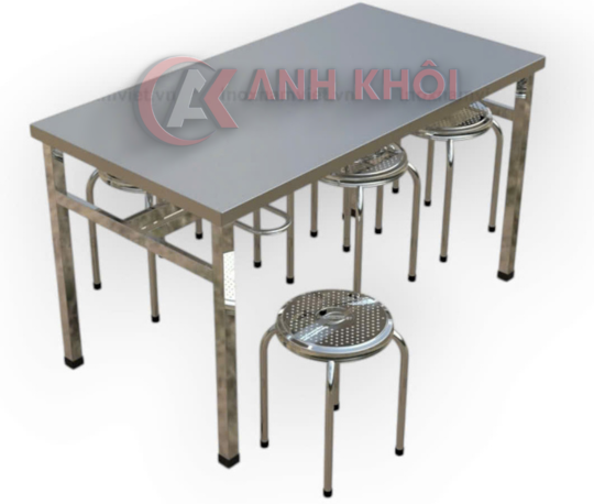 Bàn Ăn Công Nghiệp 6 ghế BACN01201