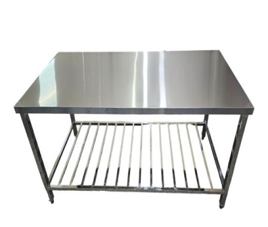 Bàn Inox Có Kệ Dưới Đan Song BDS1488 - 201