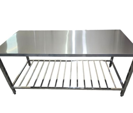 Bàn Inox Có Kệ Dưới Đan Song BDS1288 - 304