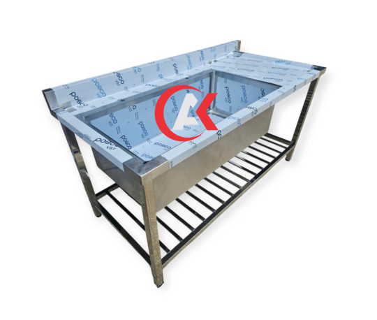 CHẬU RỬA 1 HỌC LỚN CÓ BÀN THAO TÁC CR01