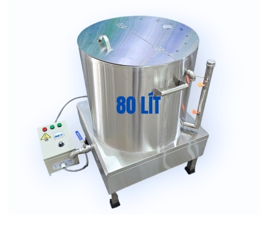 Nồi Nấu Cháo 80l Điện Treo Tường inox 304