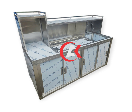 QUẦY PHA CHẾ INOX 304 QPC02