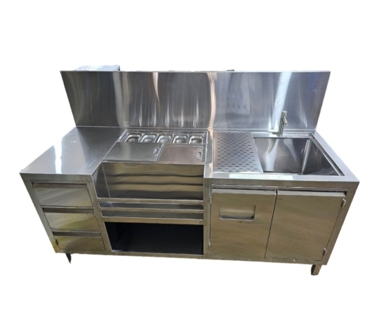 QUẦY PHA CHẾ INOX QPC1878-12304