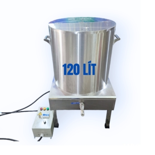 Nồi Nấu Điện TReo Tường 120 lít Inox 304 - NĐTT01120304