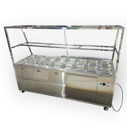 Tủ Hâm Nóng 16 Khay Có 3 Học Kéo THN16K-01304