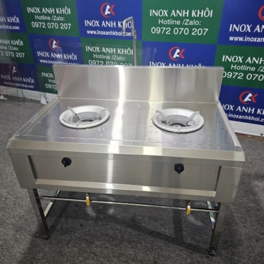 Bếp Á 2 Họng Inox 201 BA02201