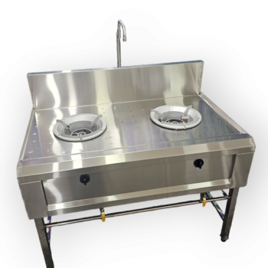 Bếp Á 2 Họng Inox 304 BA01304