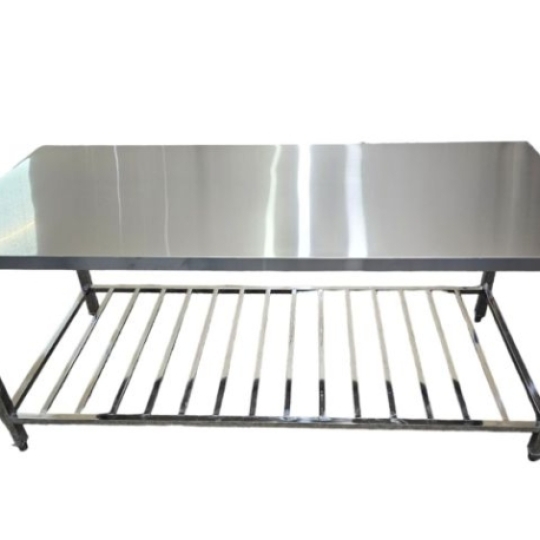 Bàn Inox Có Kệ Dưới Đan Song BDS1288 - 304