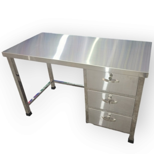 Bàn Làm Việc Inox 201 3 Học Kéo BLV04201