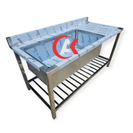 CHẬU RỬA 1 HỌC LỚN CÓ BÀN THAO TÁC CR01