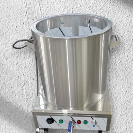 NỒI NẤU ĐIỆN 80L CÓ BÁNH XE VÀ 2 NGĂN NƯỚC LÈO