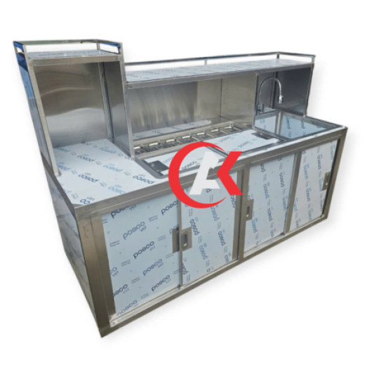 QUẦY PHA CHẾ INOX 304 QPC02
