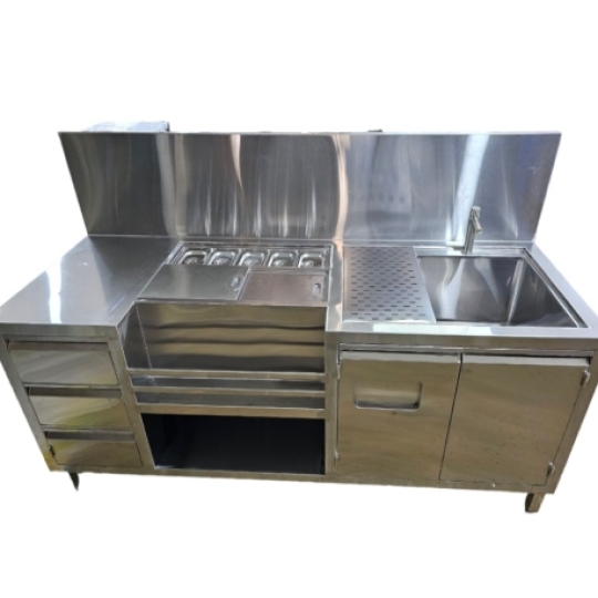 QUẦY PHA CHẾ INOX QPC1878-12304