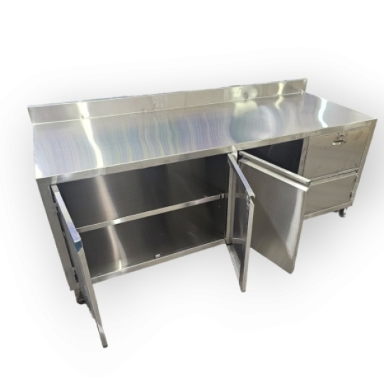 Tủ Inox 201 Có Ngăn giữa T02201