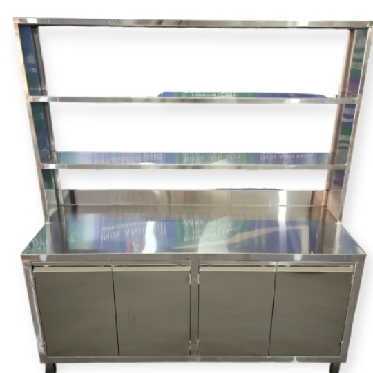 Tủ Inox Có Kệ Trên T01304
